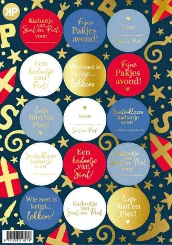 Stickervel Sinterklaas Luxe A5