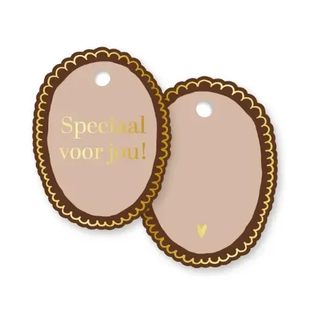 Cadeaulabel Speciaal Voor Jou Bruin Mokka per 2 stuks