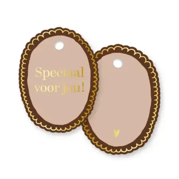 Cadeaulabel Speciaal Voor Jou Bruin Mokka per 2 stuks