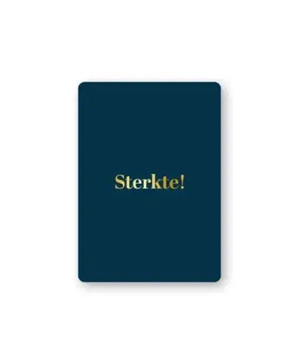 Cadeaukaart - Sterkte! Donkerblauw