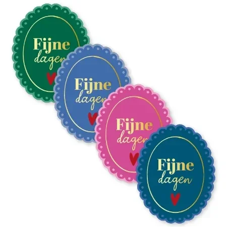 Fijne Dagen Kleur per 6 stuks