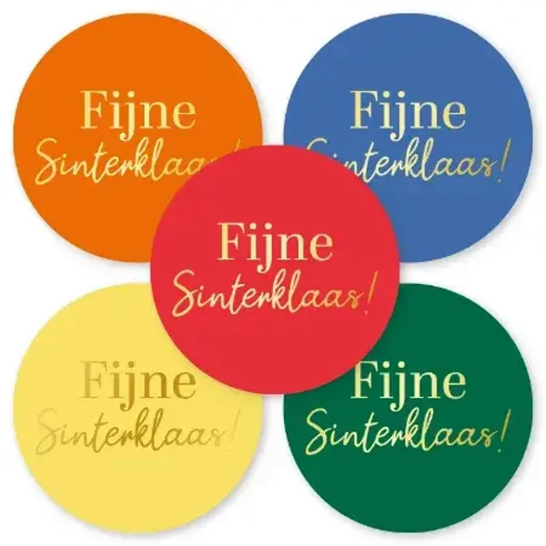 Fijne Sinterklaas! per 5 stuks