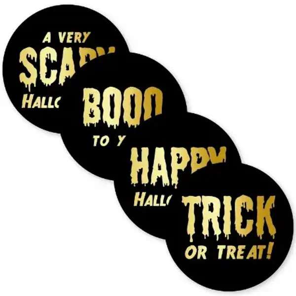 Halloween Zwart per 4 stuks
