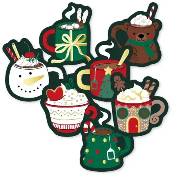 Christmas Mugs per 7 stuks