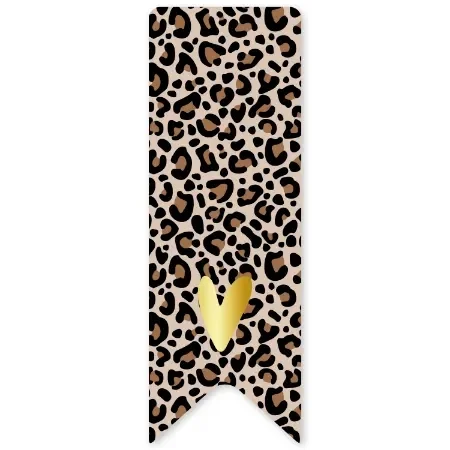 Sluitsticker Leopard per 5 stuks