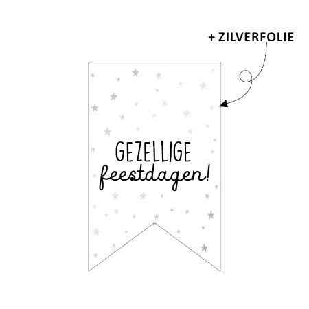 Vaantje Gezellige Feestdagen per 5 stuks