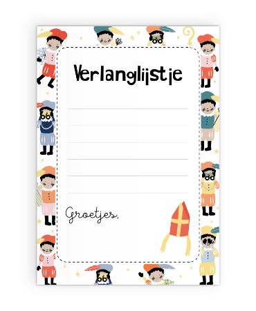 Notitieblok Sint Verlanglijstje