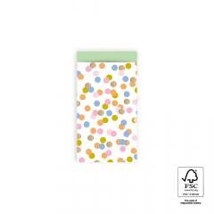 Cadeauzakje Small Confetti Bright - Pistache maat S per 5 stuks