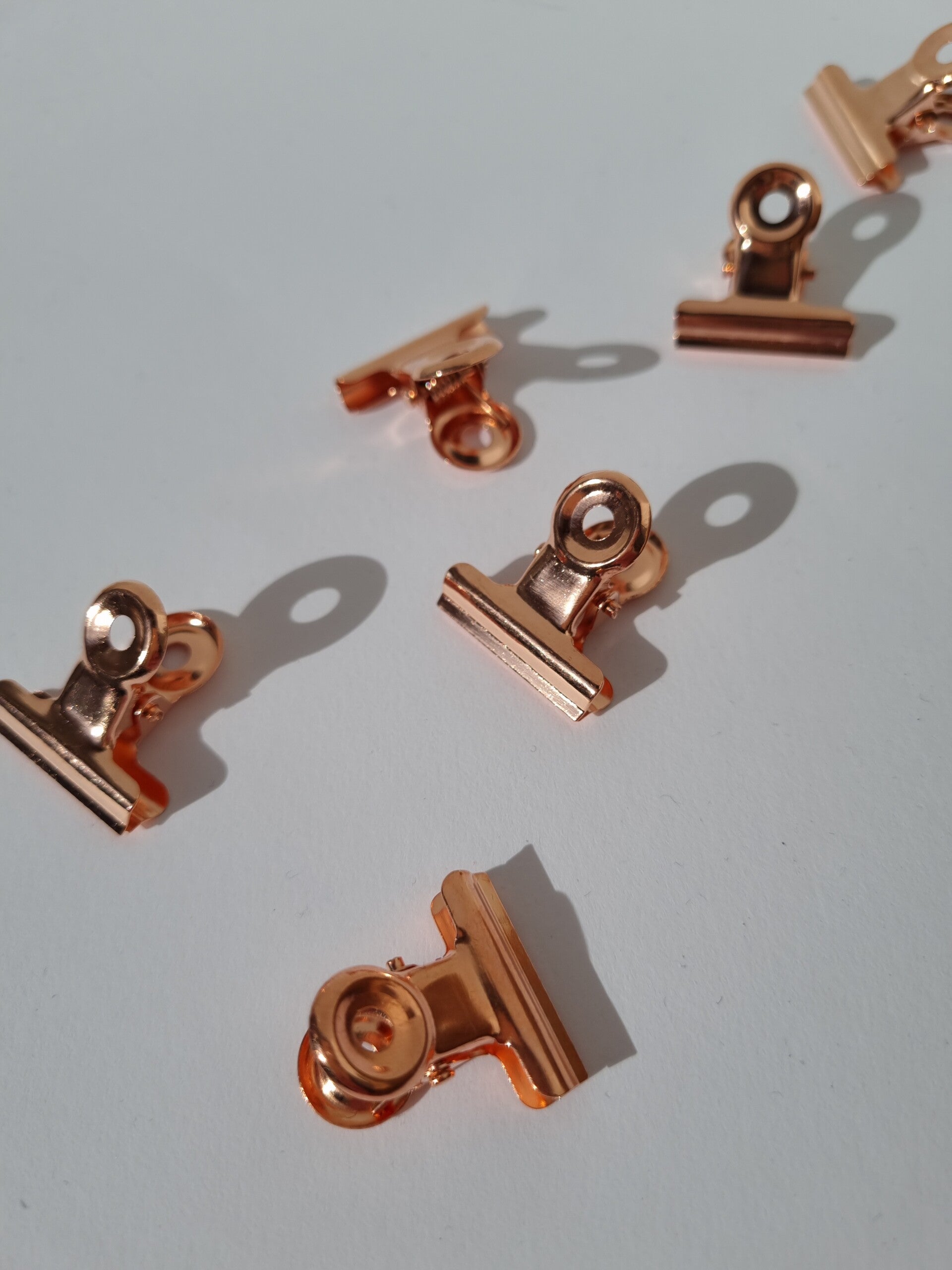 Bulldog Clips Rosé maat S per 2 stuks