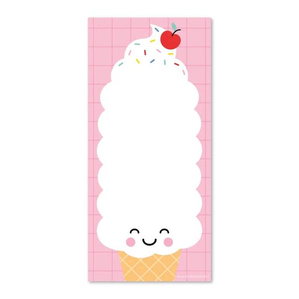 Schrijfblok softijsje lang