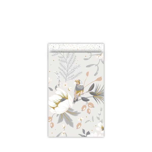 Cadeauzakje Vintage Christmas - Natural maat M per 5 stuks