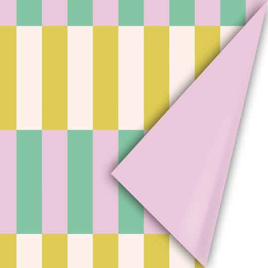 Colorblocking  Cool - Roze 50cm x 3mtr