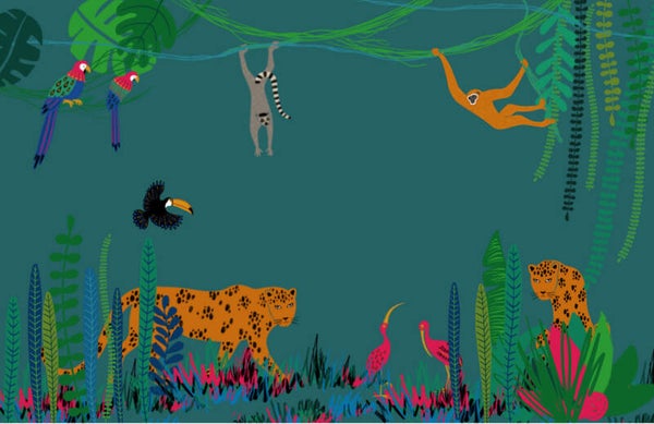 Minikaartje Jungle liggend