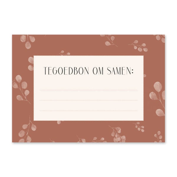 Tegoedbon 'Om samen'