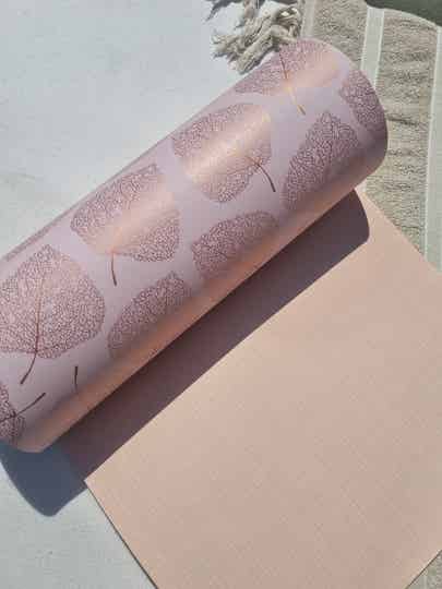 Natural Woven Pastel Oranje 30cm x 1mtr