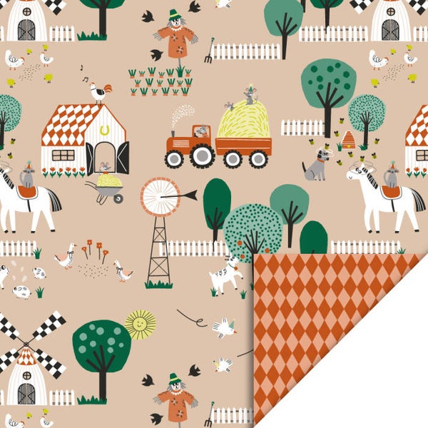 Farm Beige - Harlequin Cognac 70cm x 3mtr