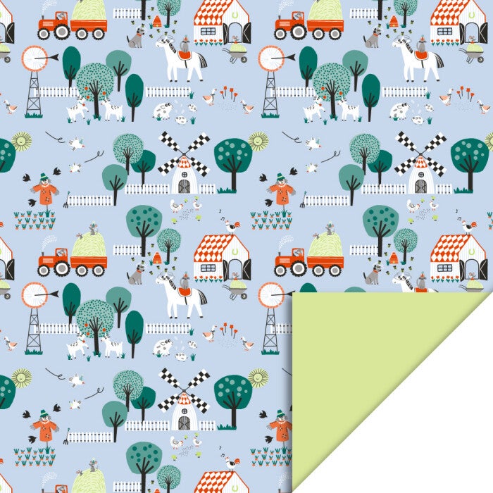 Farm Blue - Lime 70cm x 3mtr