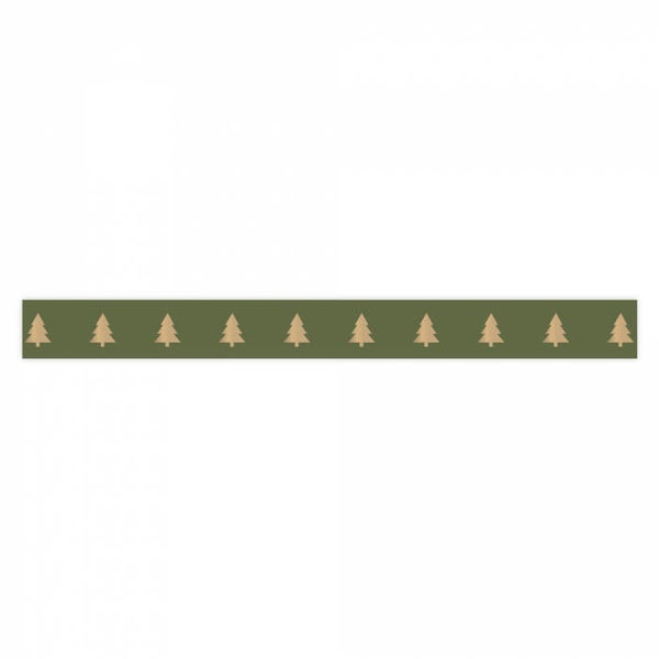 X-mas Paporlene - Tree - Forest Green (10 mm) per 3 meter