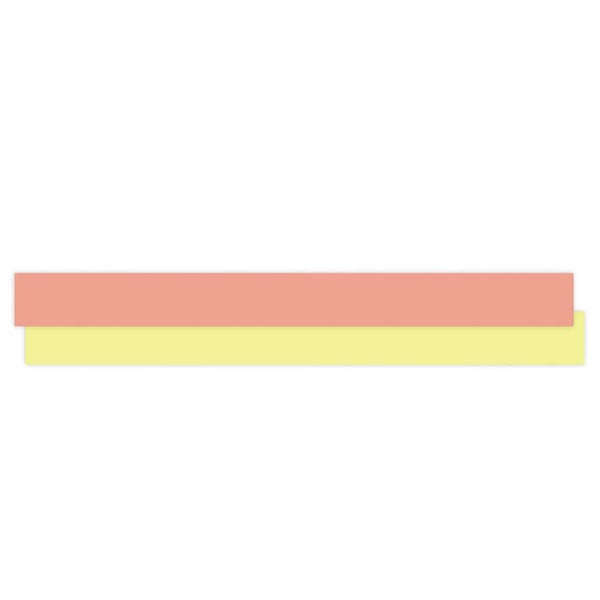 Paporlene krullint salmon - pastel yellow 10mm x 3mtr