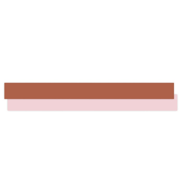 Paporlene krullint chocolade - roze 10mm x 3mtr
