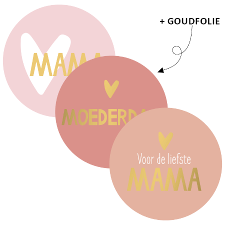 Moederdag roze per 6 stuks