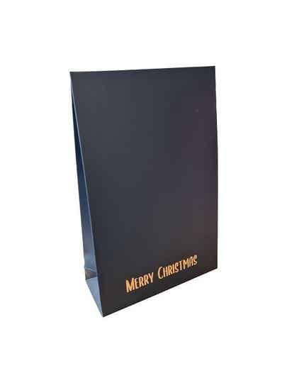 Luxe Giftbag Merry Christmas - Donkerblauw