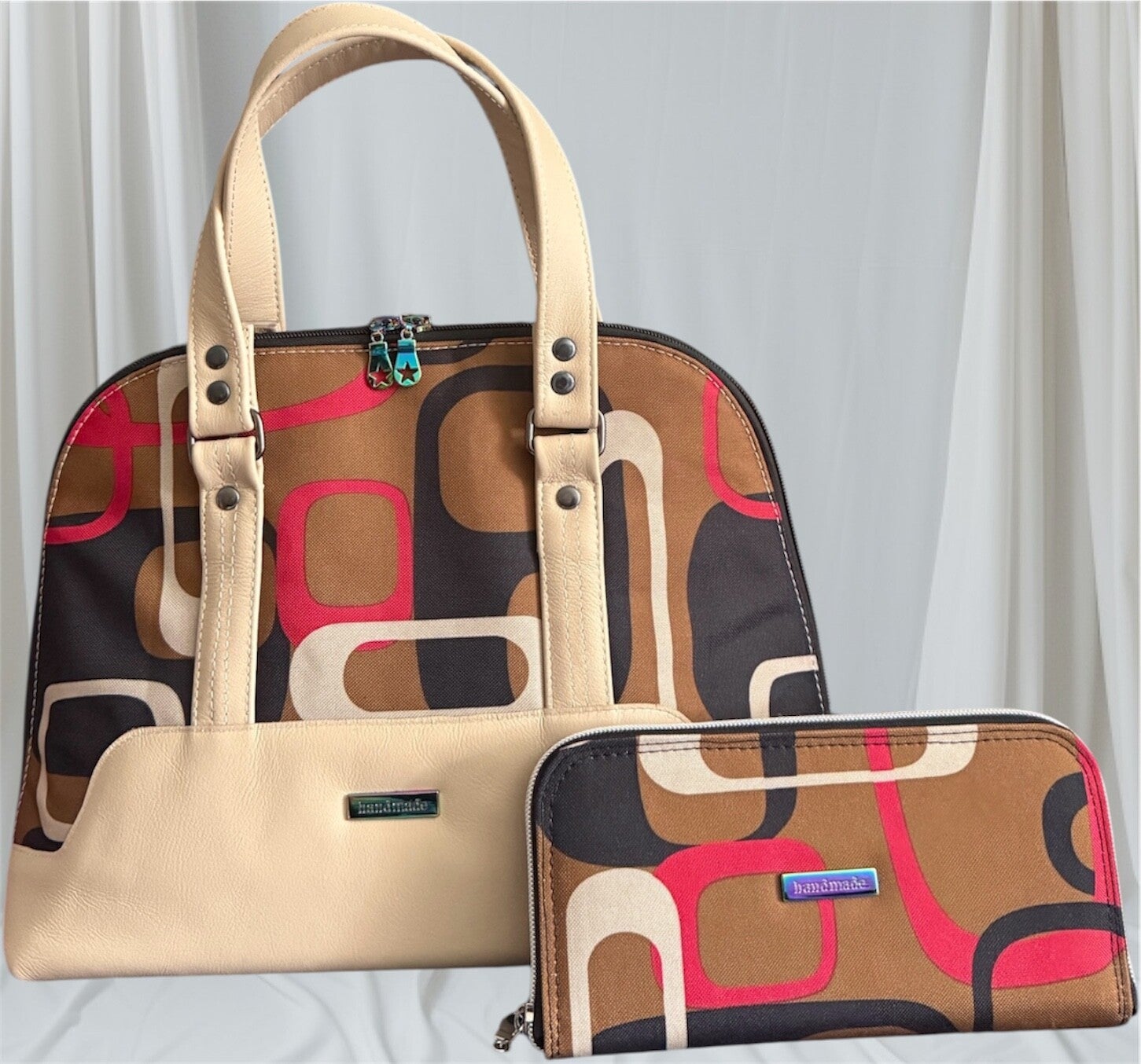 The Boronia Handbag and Classic Zip Around Wallet Set