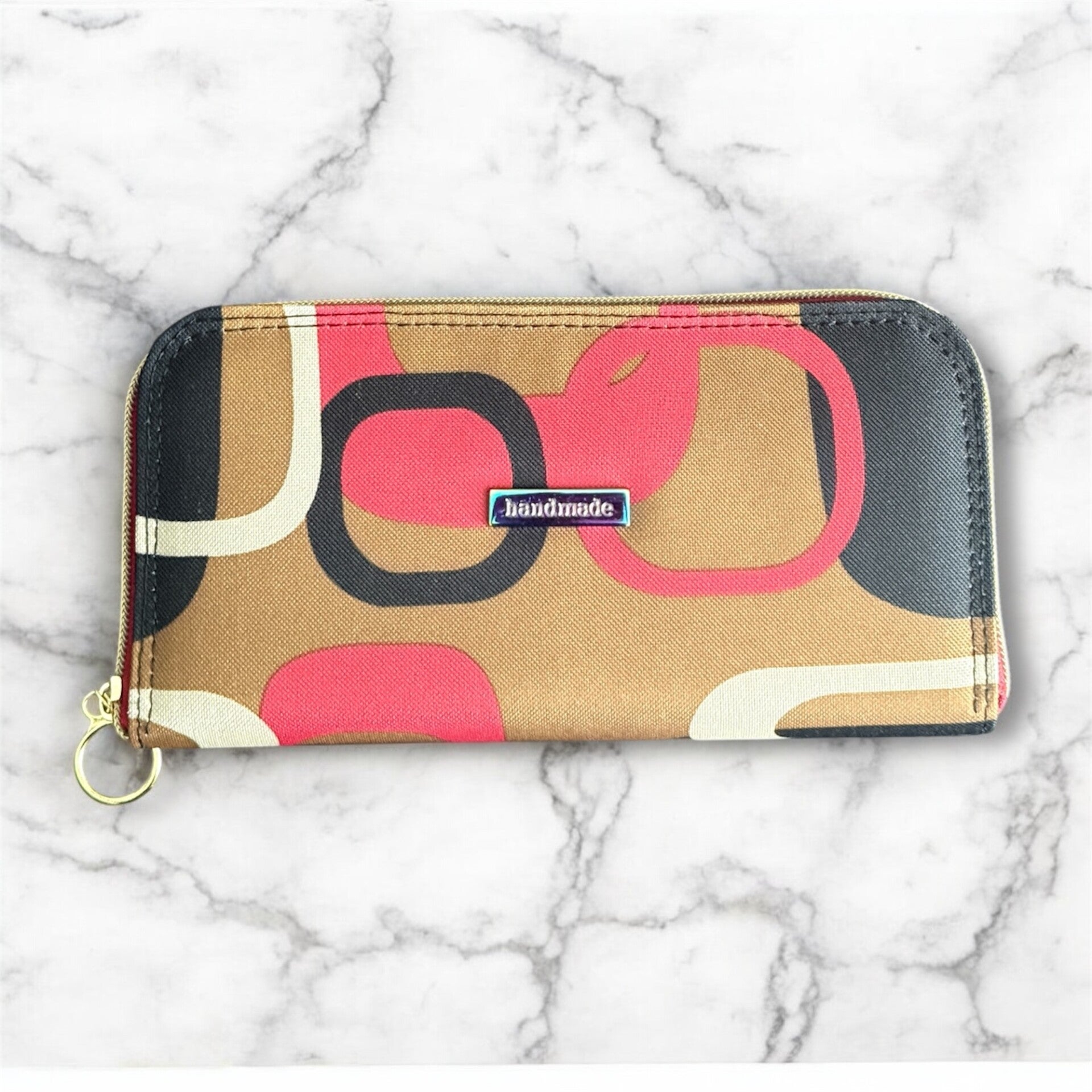 Classic Zip Around wallet - Gold Zipper