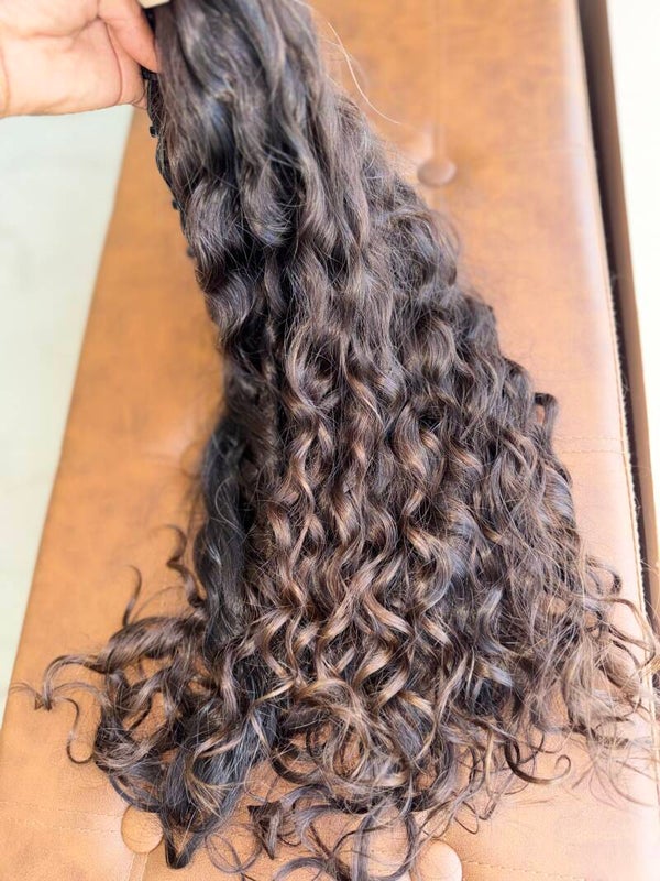 Cheveux européens bruts 100 % naturels Curly