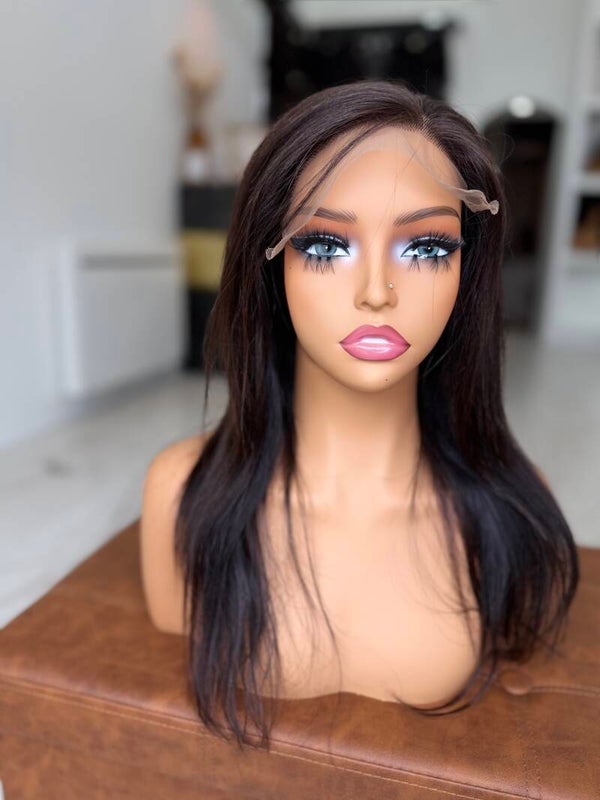 18 pouce lisse closure 6x6