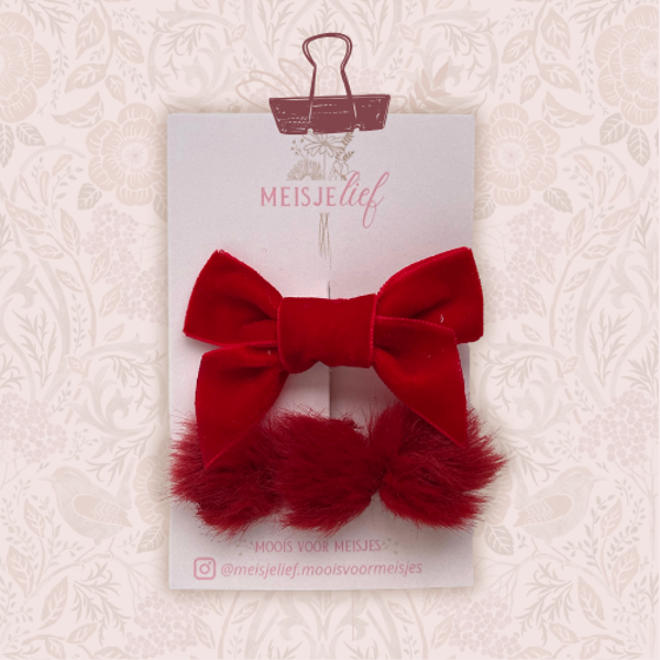 Krokodillenknipjes Elle Rood