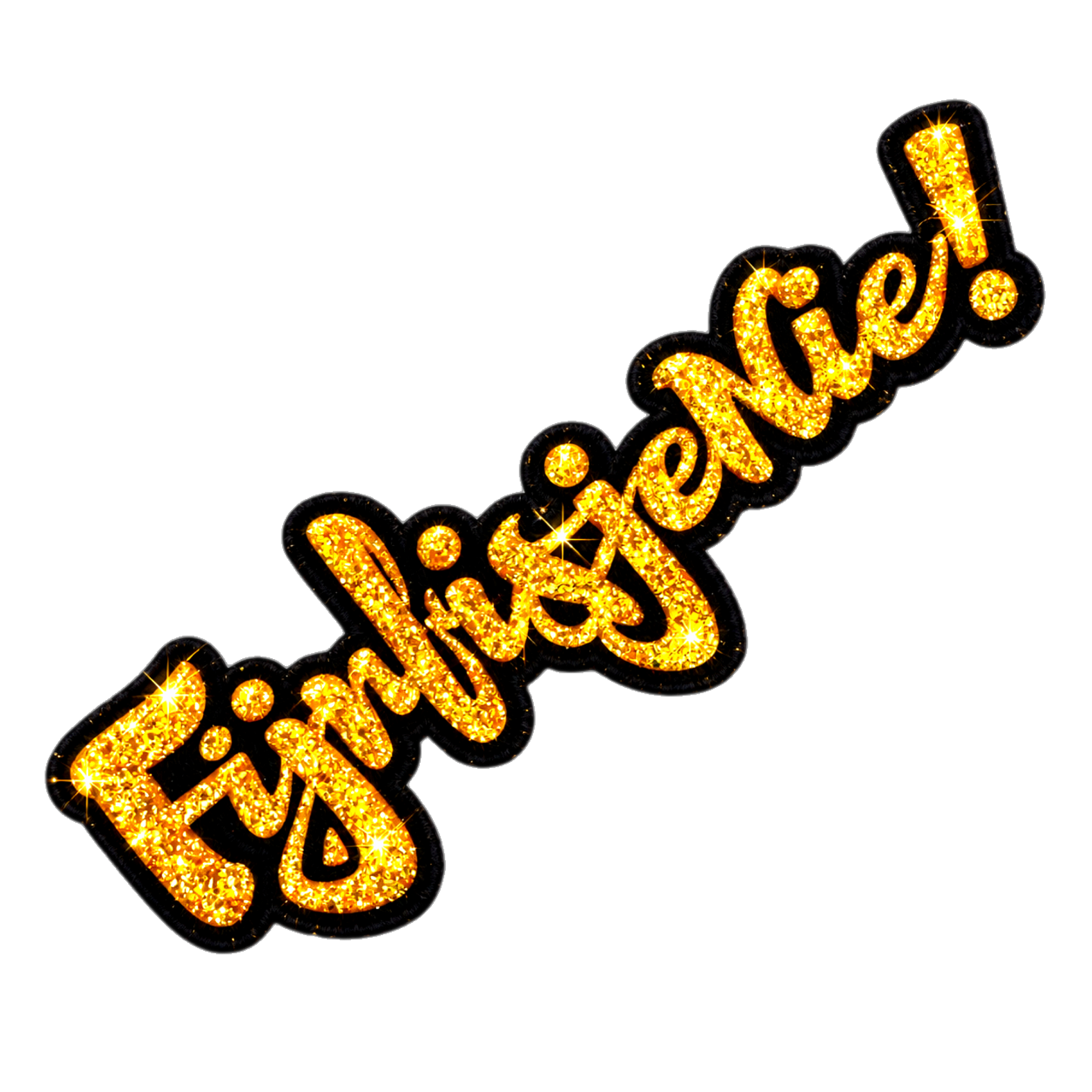 FIJNFISJENIE GOUD GLITTER | EMBLEEM