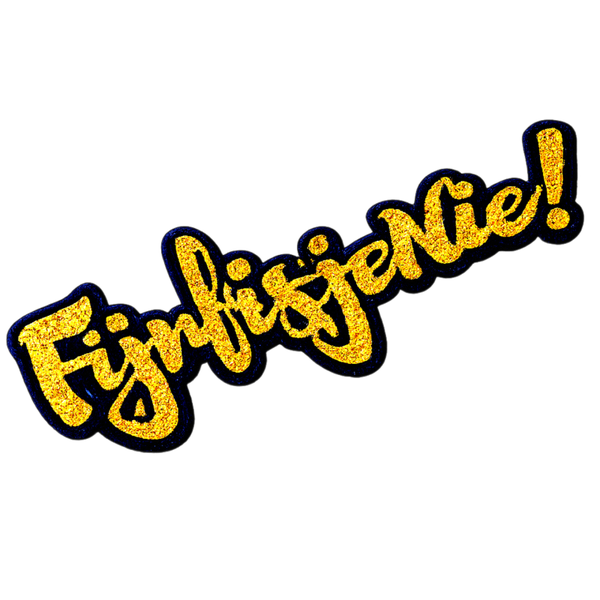FIJNFISJENIE GOUD GLITTER | EMBLEEM