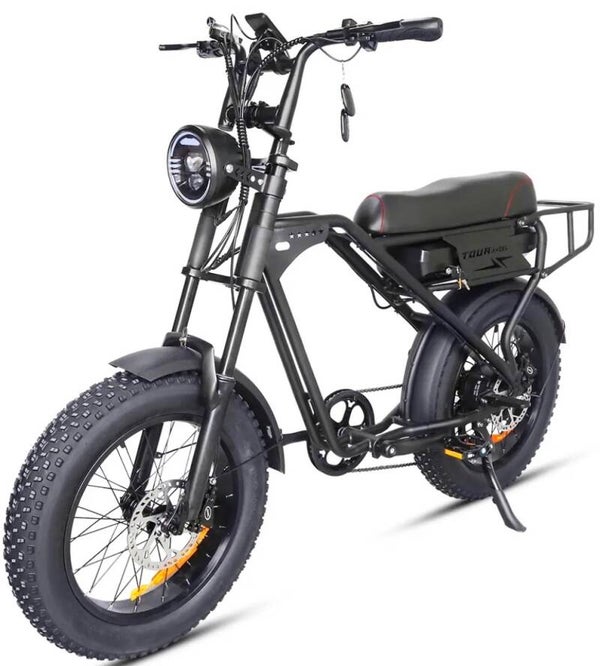 Tourwheel T3 Pro - Fatbike - 250W - 18.2Ah - Alarm - Zwart