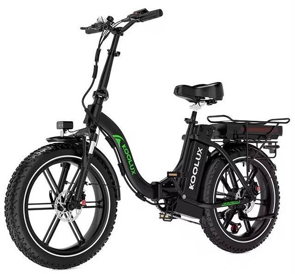Koolux BK6S Pro - E Bike - Elektrisch Vouwfiets - 10Ah + 13Ah - Zwart