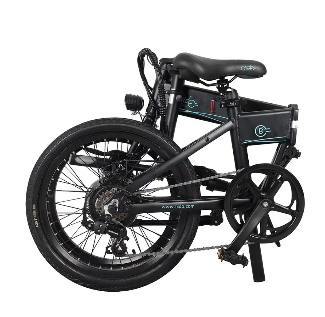 Fiido D4s Elektrische Vouwfiets Zwart 250W 20 Inch 10.4 Ah Batterij Matrixemobility
