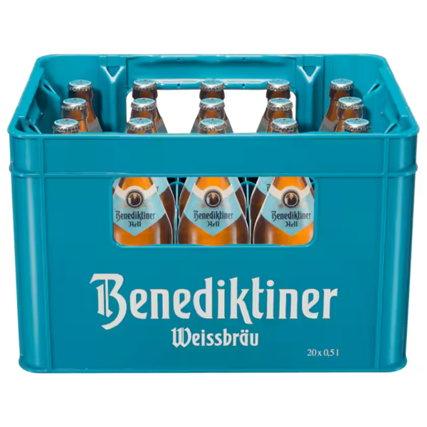 Benediktiner Hell 20x0,5l (MEHRWEG)