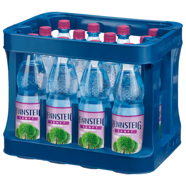 Rennsteig Mineralwasser Sanft 12x1l (MEHRWEG)