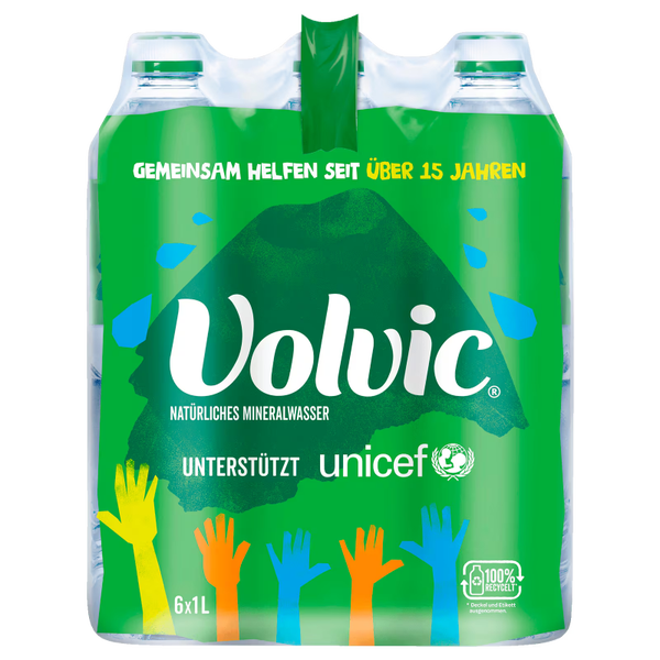 Volvic Mineralwasser Naturelle 6x1l (EINWEG)