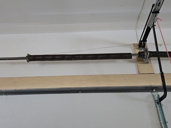 Overhead door spring repair