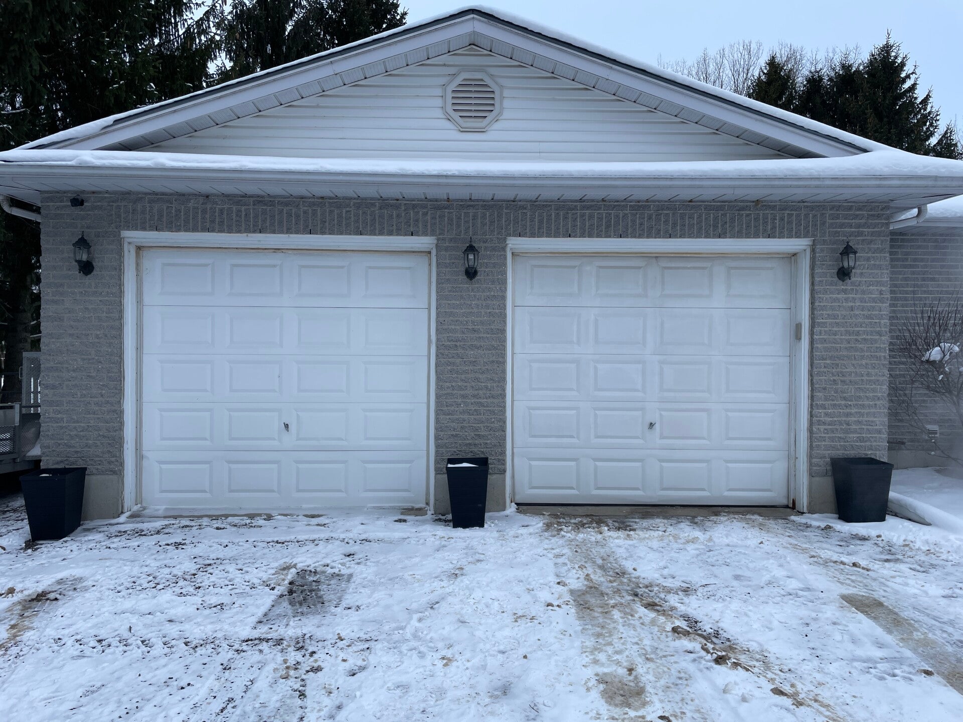 Before — cables off drums