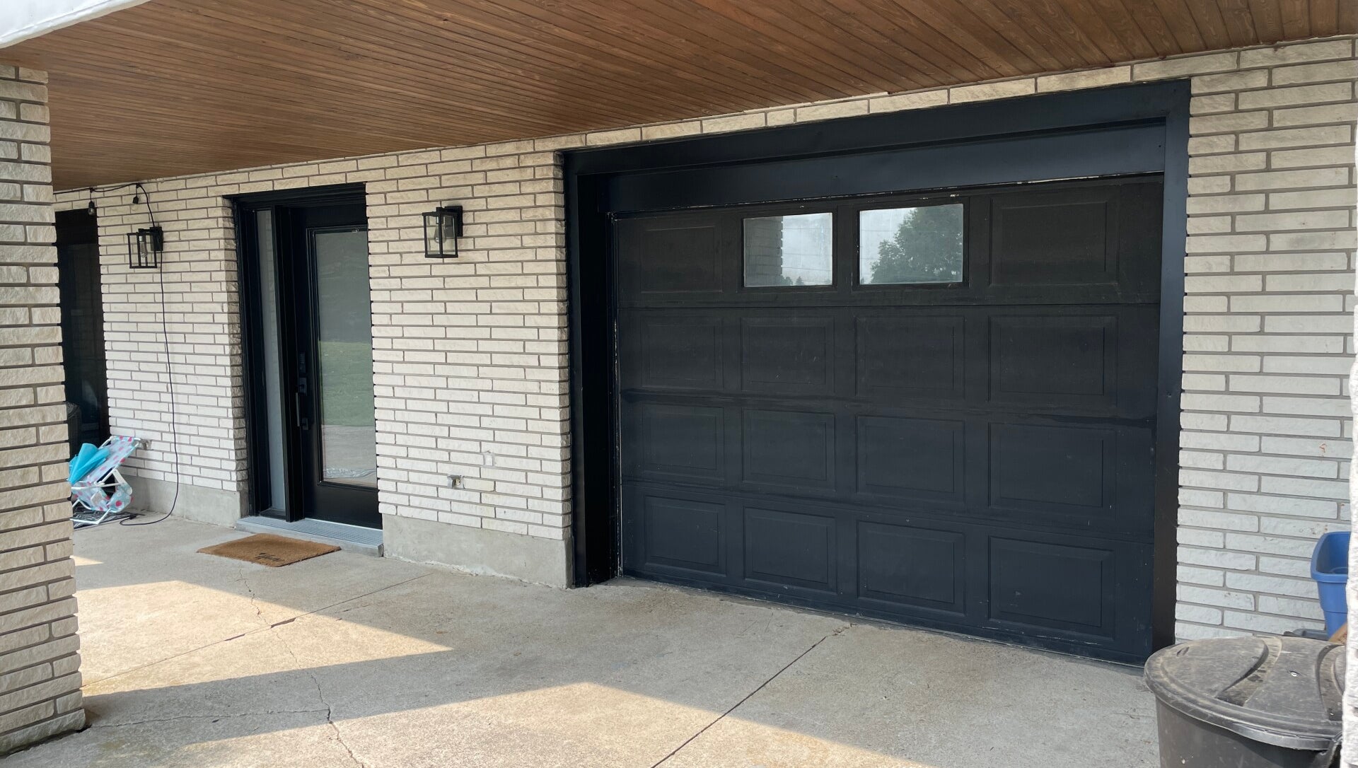 Before garage door