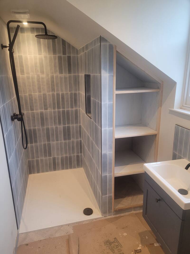 Bespoke Shower enclosure and storage unit 