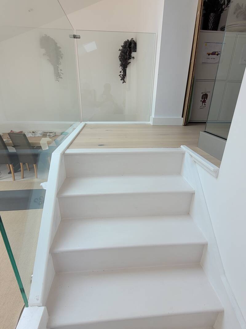 Staircase and trim to finish