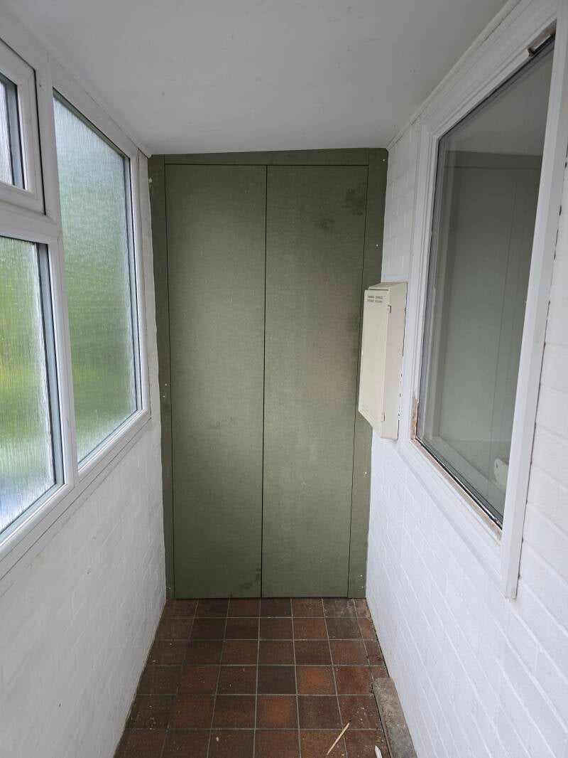 Tall cupboard to house boiler 