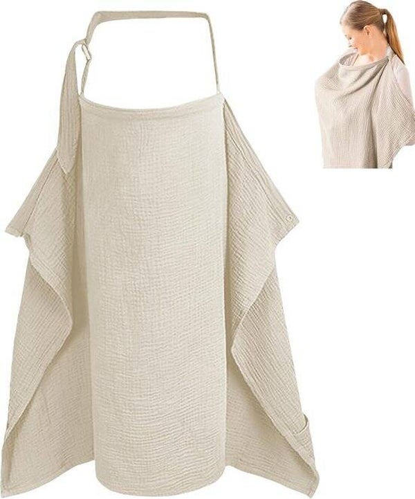 Nursing Cover – Stylish Breastfeeding & Privacy Shawl – Taupe