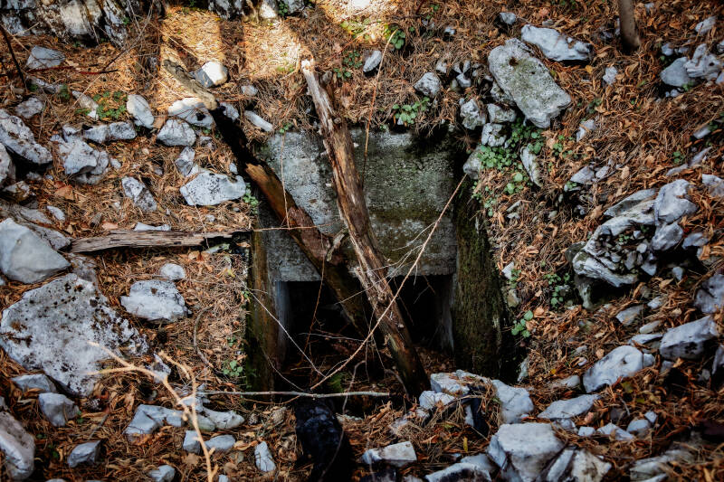 Entrata in cavità a pozzo