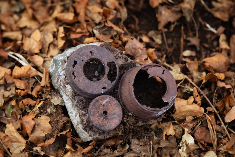 Ciò che resta dei filtri delle maschere antigas