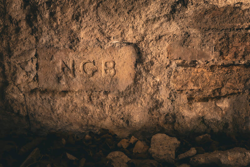 Scritta della fornace dei mattoni utilizzati