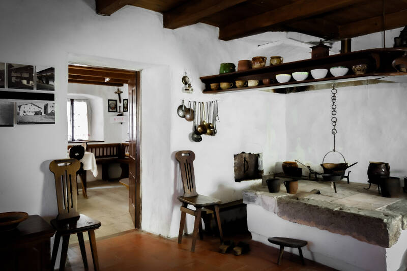 L&#039;interno della casi di Gregorčič 